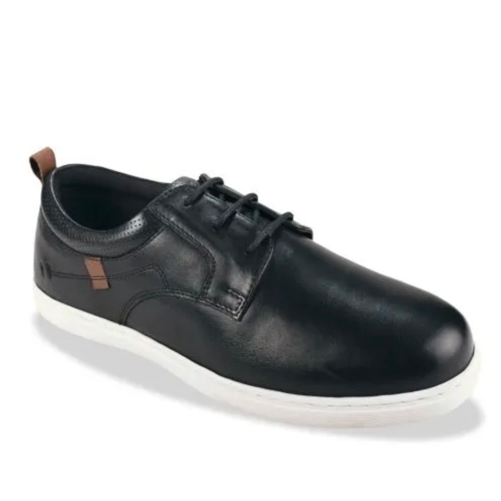 Ped Lite Finn‎ Mens Sz 9.5M Neuropathy Diabetic Black Leather Lace Up Shoes NIB